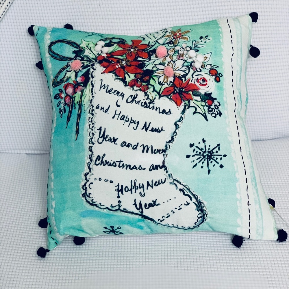 Christmas throw pillow cover new year decor